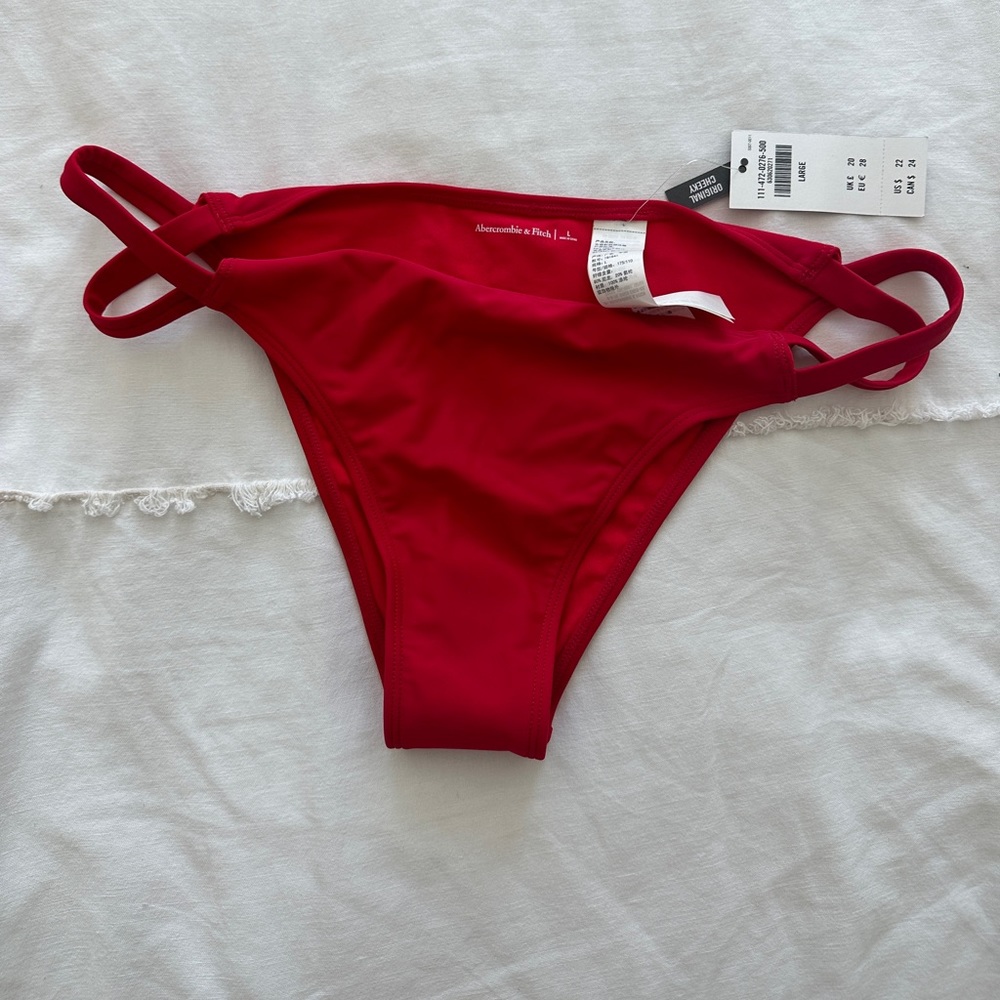 Abercrombie and Fitch Red Bikini Bottoms